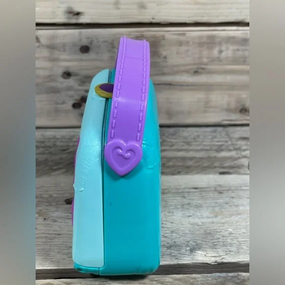 Polly Pocket Handbag Doll Playset 2018 Blue Purple Bow Movie Theater Mall Figure - Picture 5 of 16